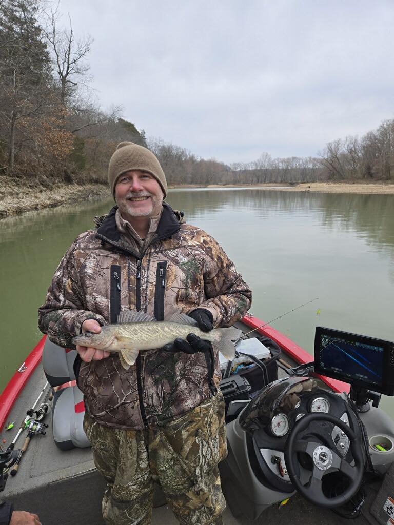 Single fisherman with a 15-inch catch in Rogers