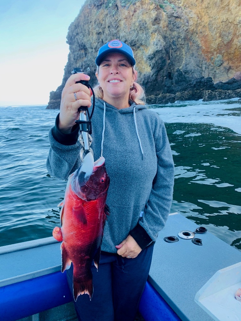 Lone fisherman casts line in CA