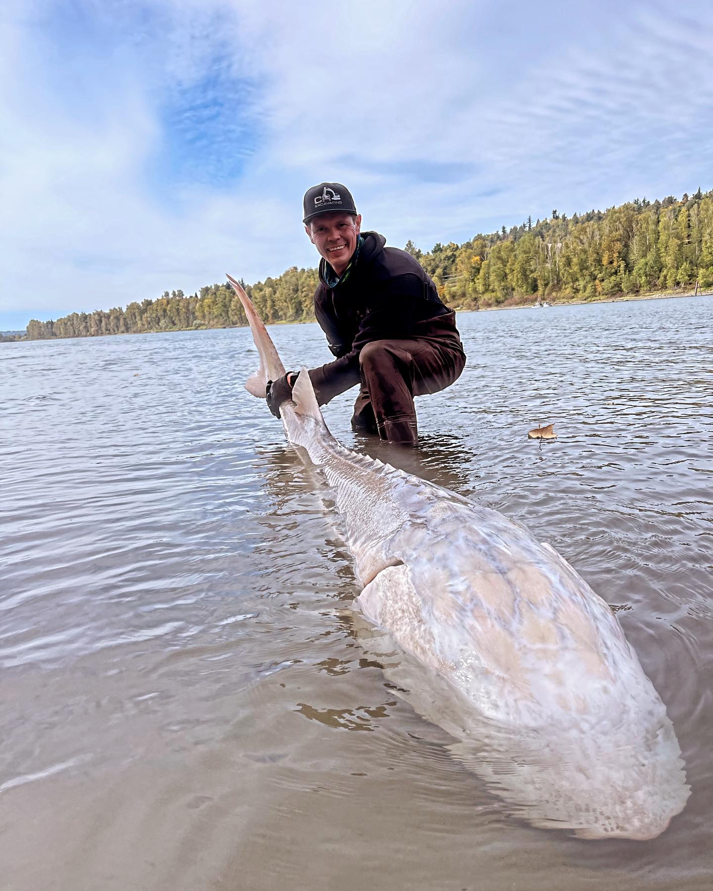 A person fishing in BC