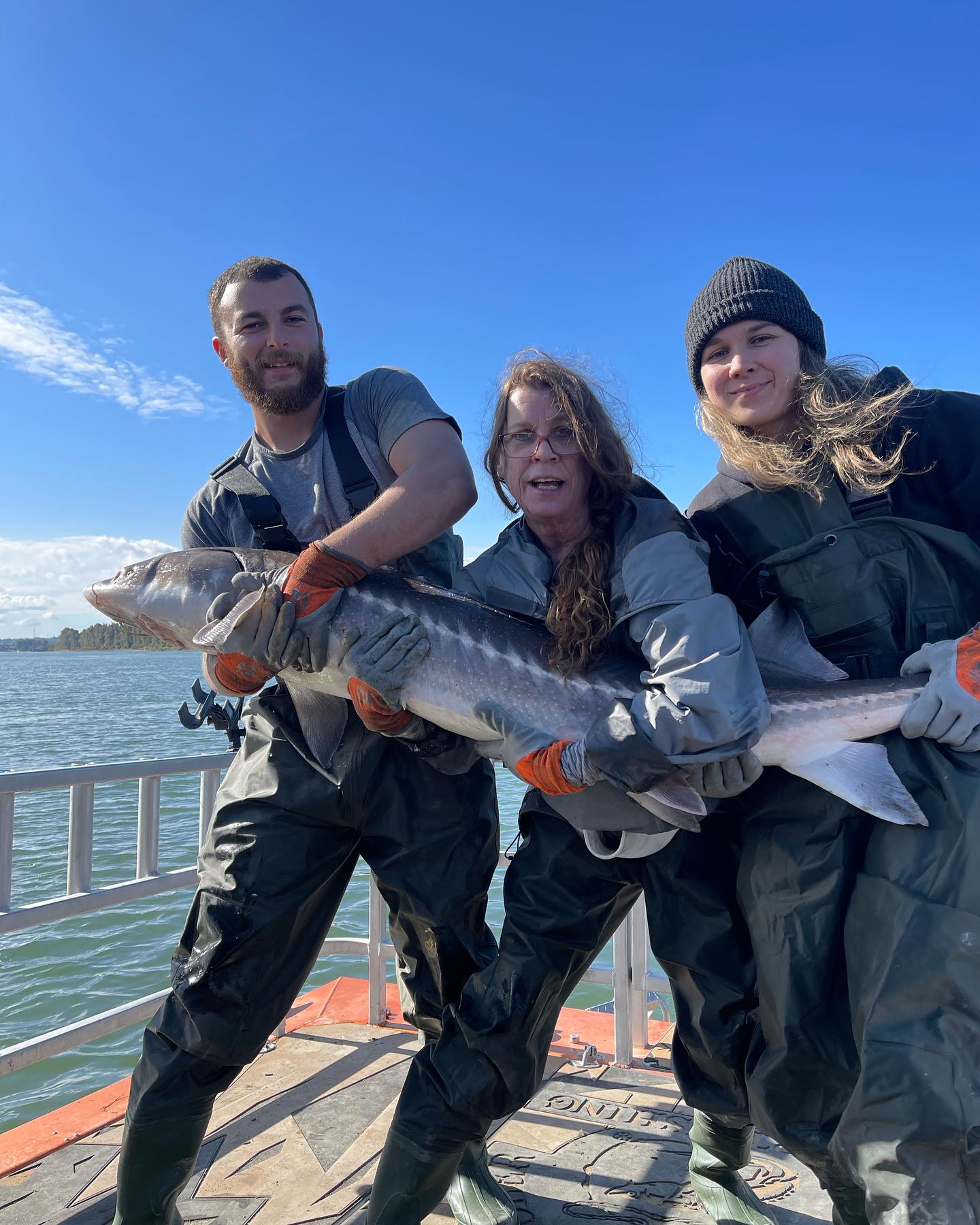 Three people fishing in BC