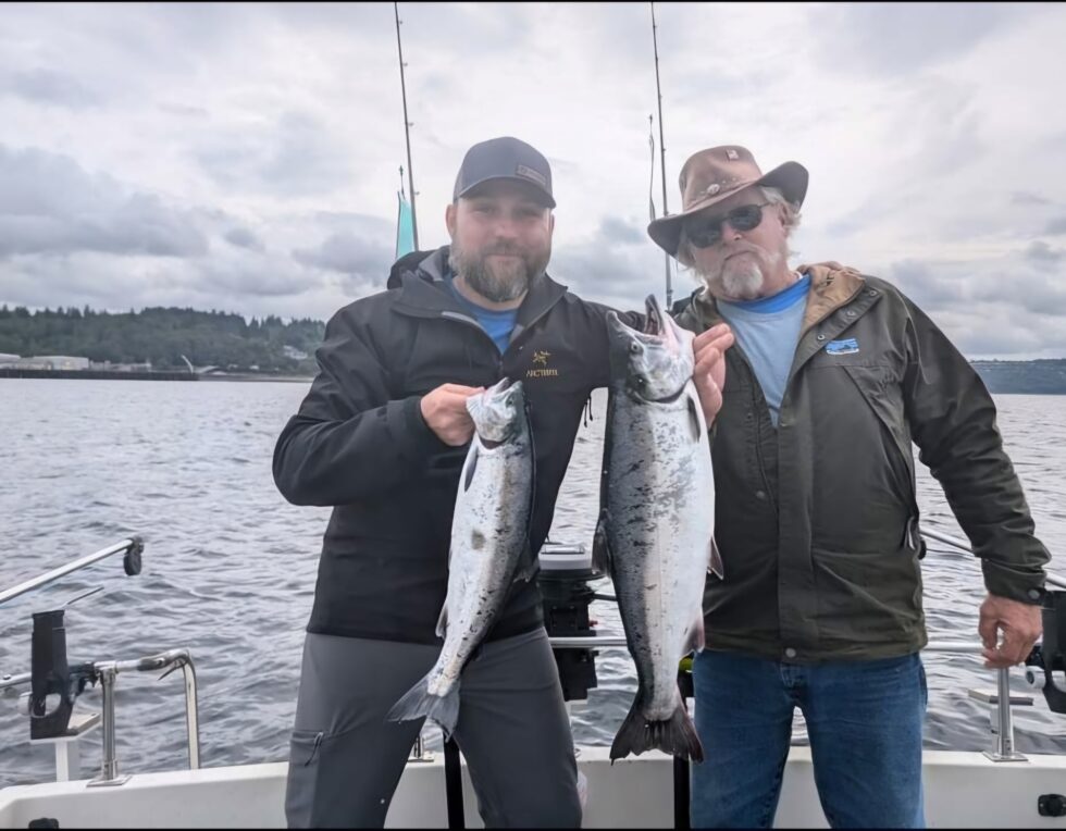 Two anglers fishing in Edmonds
