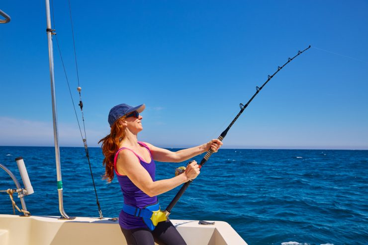 One person fishing in Nassau