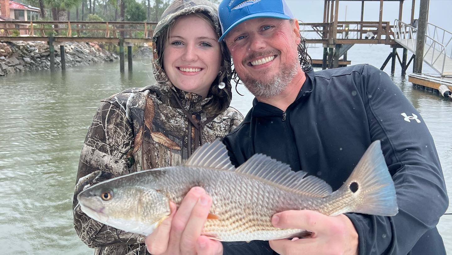 Redfish caught by two fishermen in Port Royal