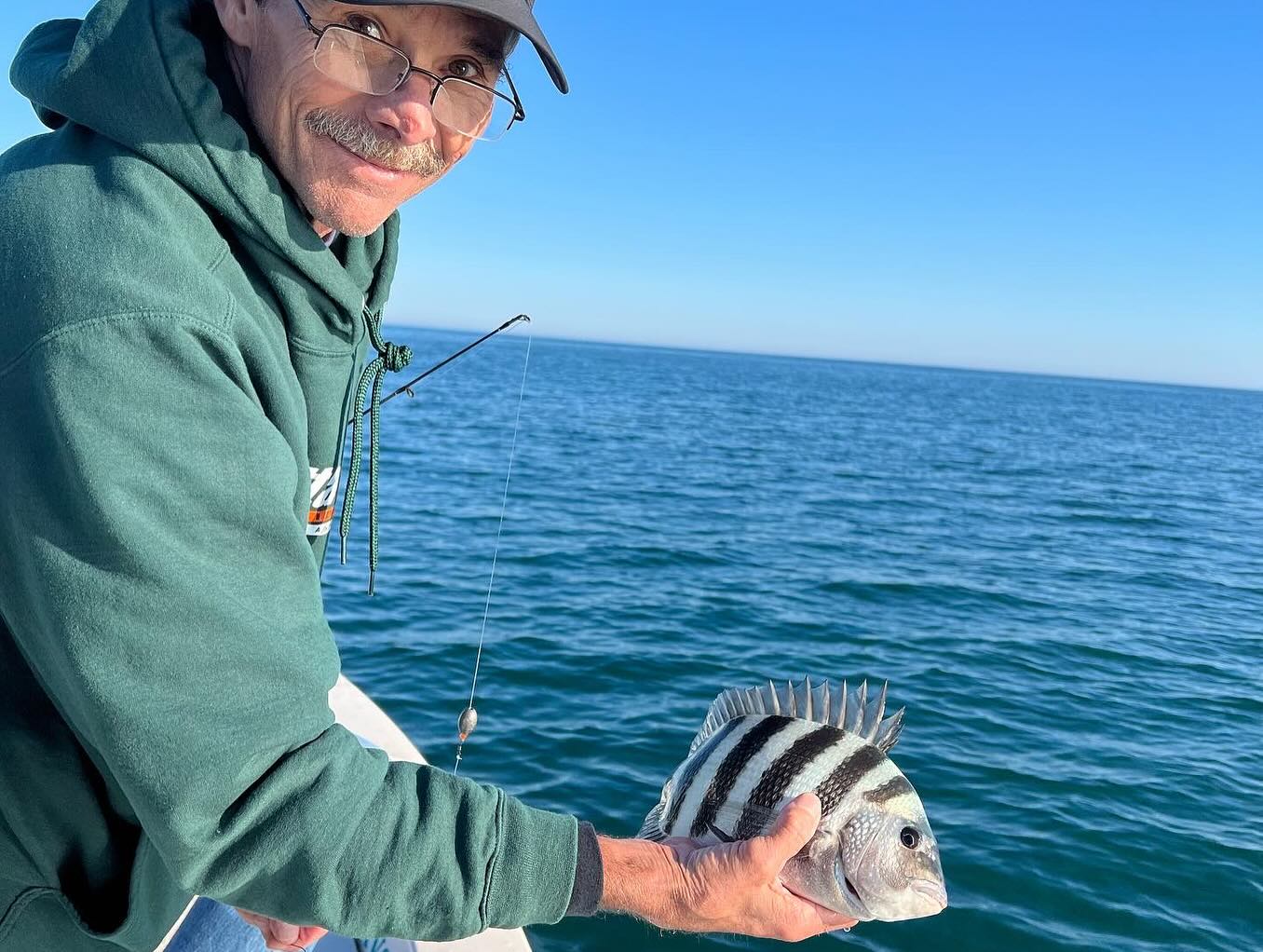 Sheepshead fish caught during fishing trip in SC