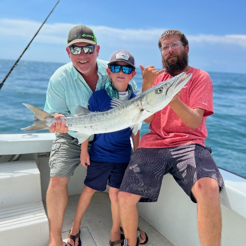Great Barracuda fish measuring 20 inches in Fort Lauderdale