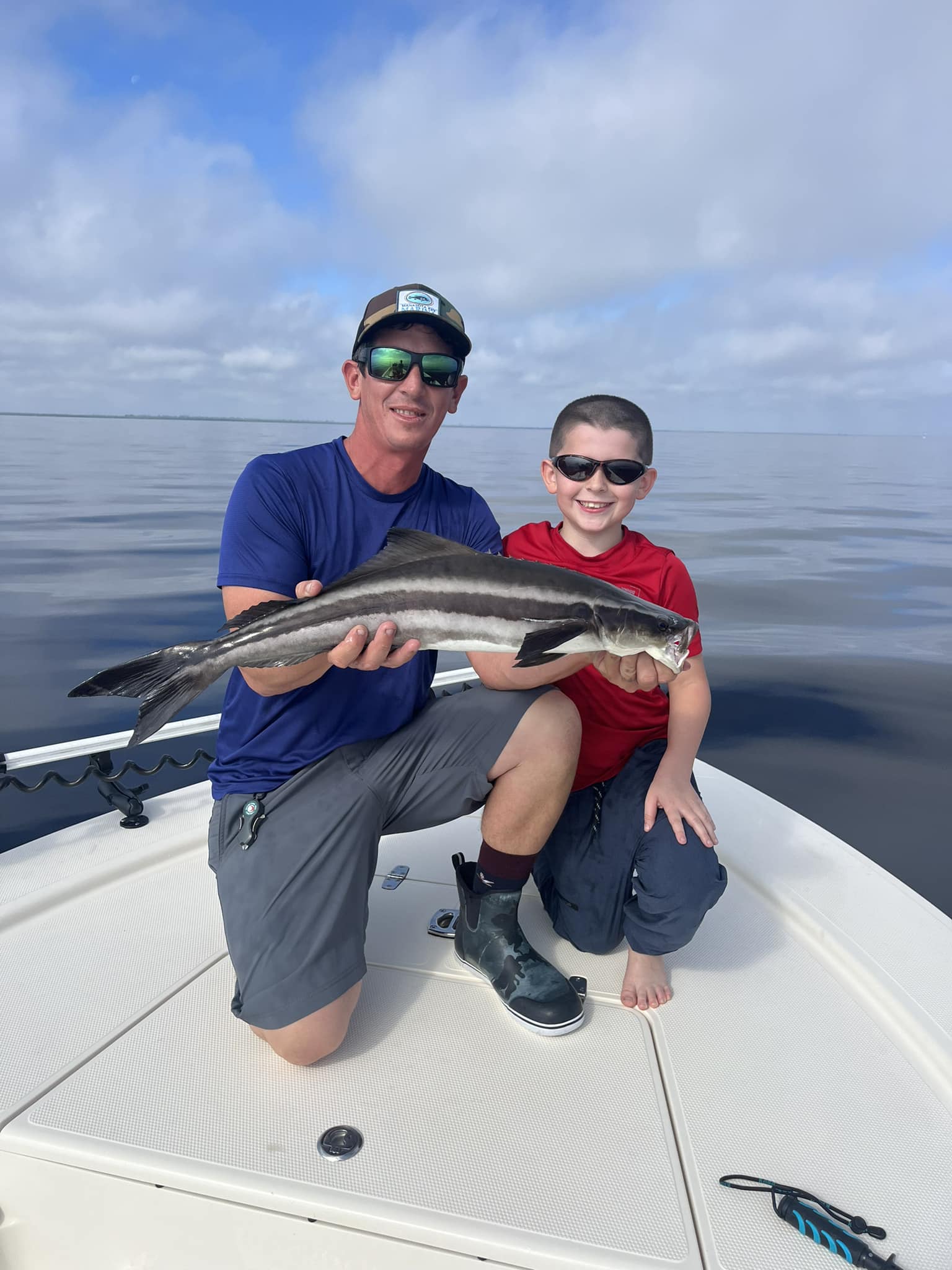 Cobia fish caught while fishing in Placida