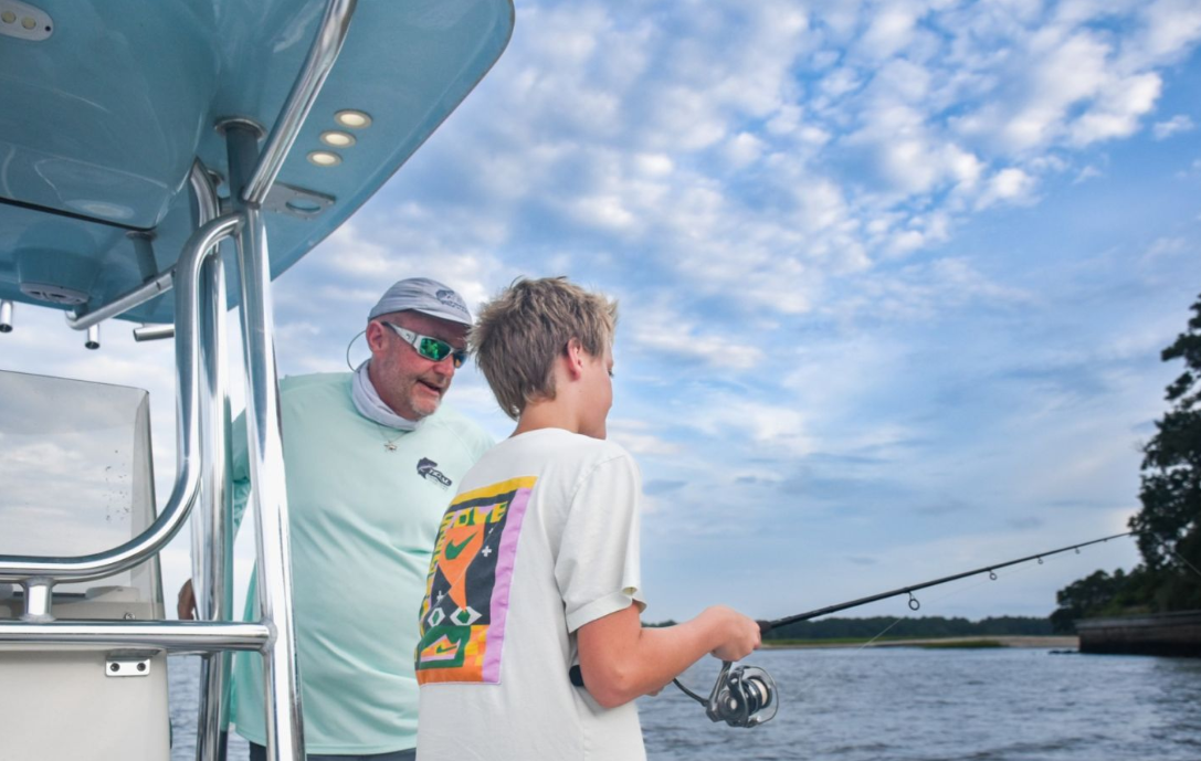 Two anglers fishing in South Carolina