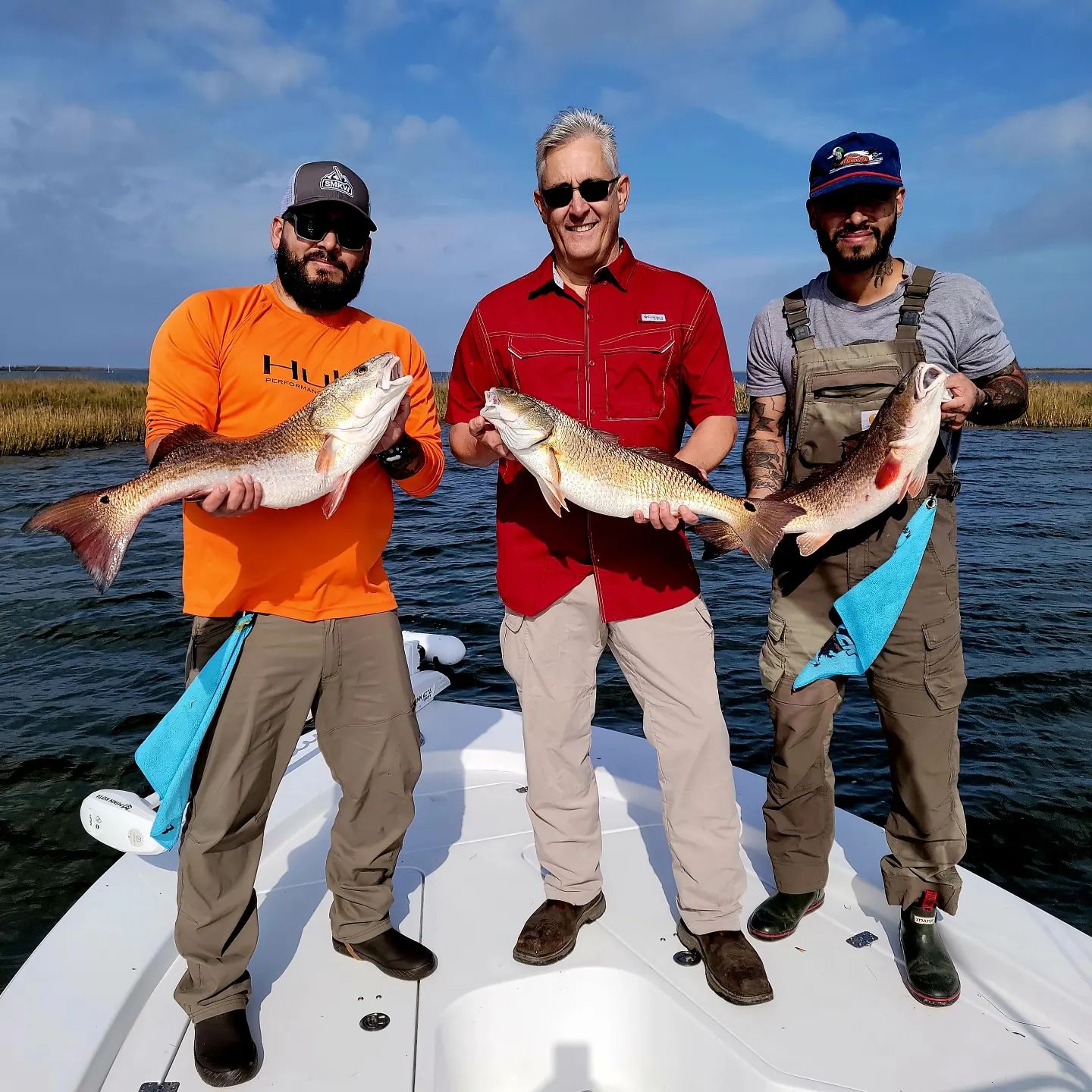 Three Redfish caught while fishing in LA