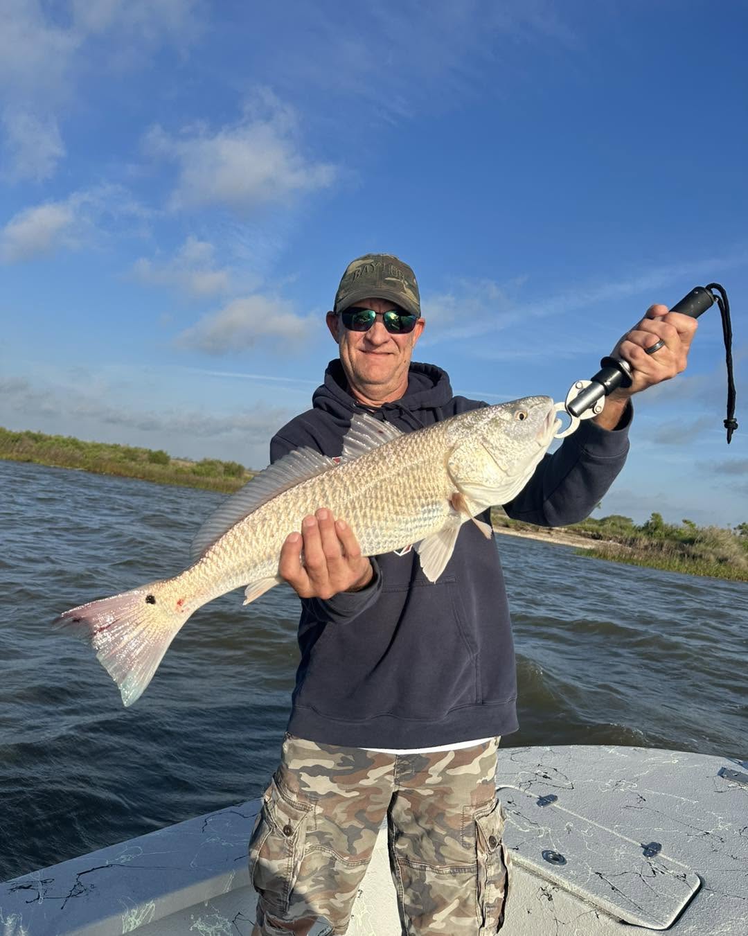 Redfish caught on Bolivar Peninsula TX fishing trip