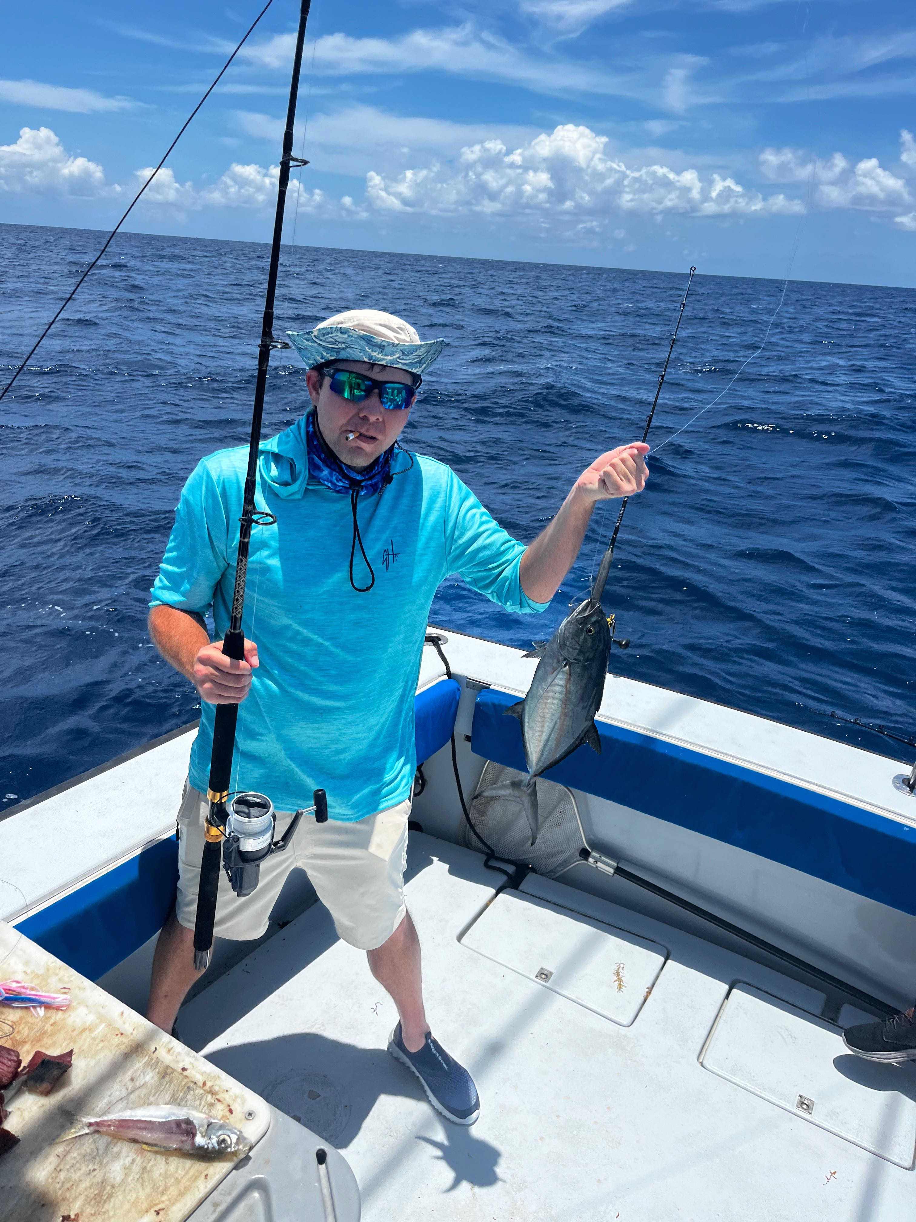 Deep sea fishing catch on charter boat in Riviera Beach FL