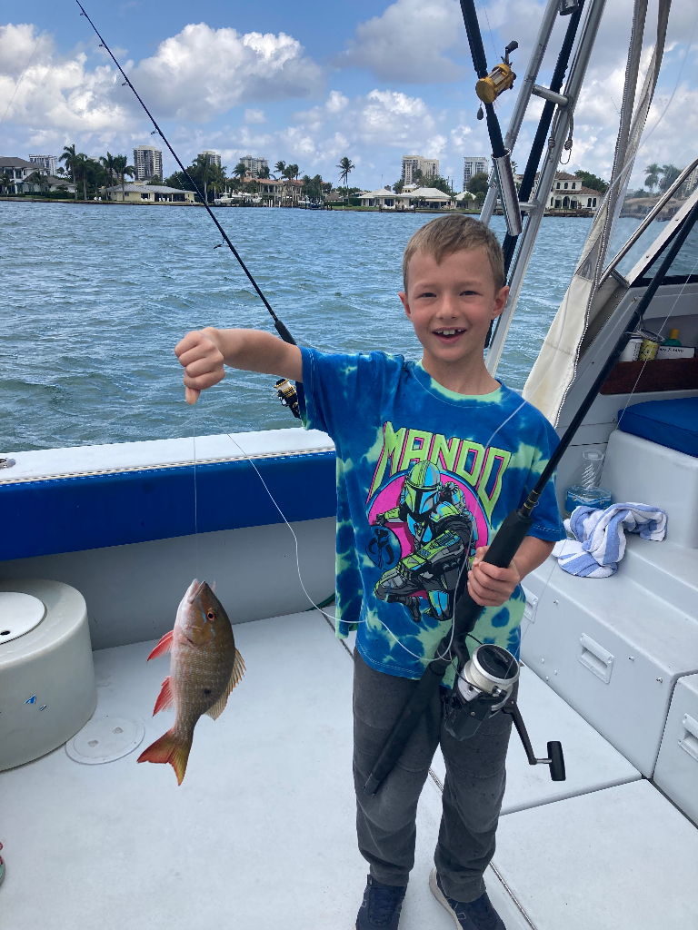 Mutton Snapper Fish Reeled From Florida