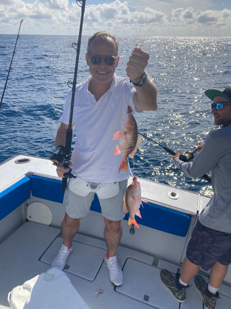 Snapper Fish Reeled From Florida