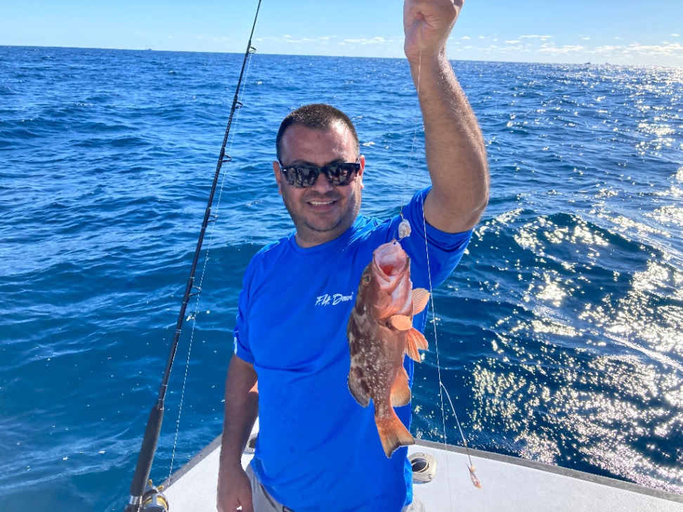 Grouper Fish Reeled From Florida