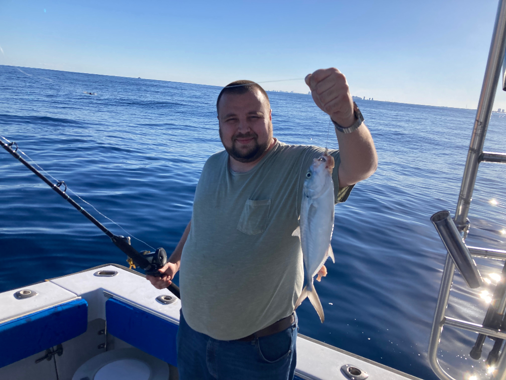Pompano Fish Reeled From Florida