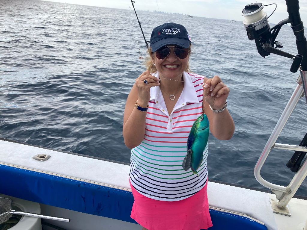 Nice Colored Fish Reeled From Florida