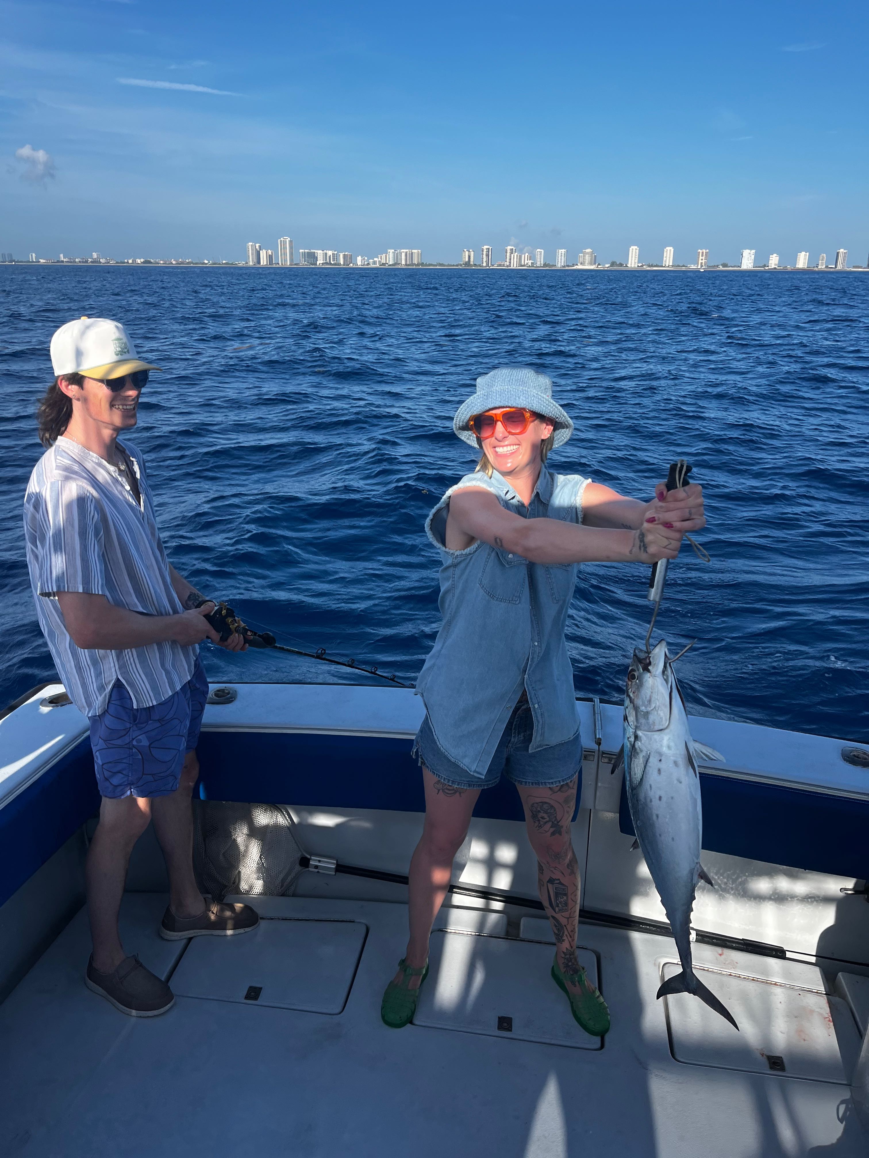 Little tunny caught during fishing charter in Riviera Beach FL