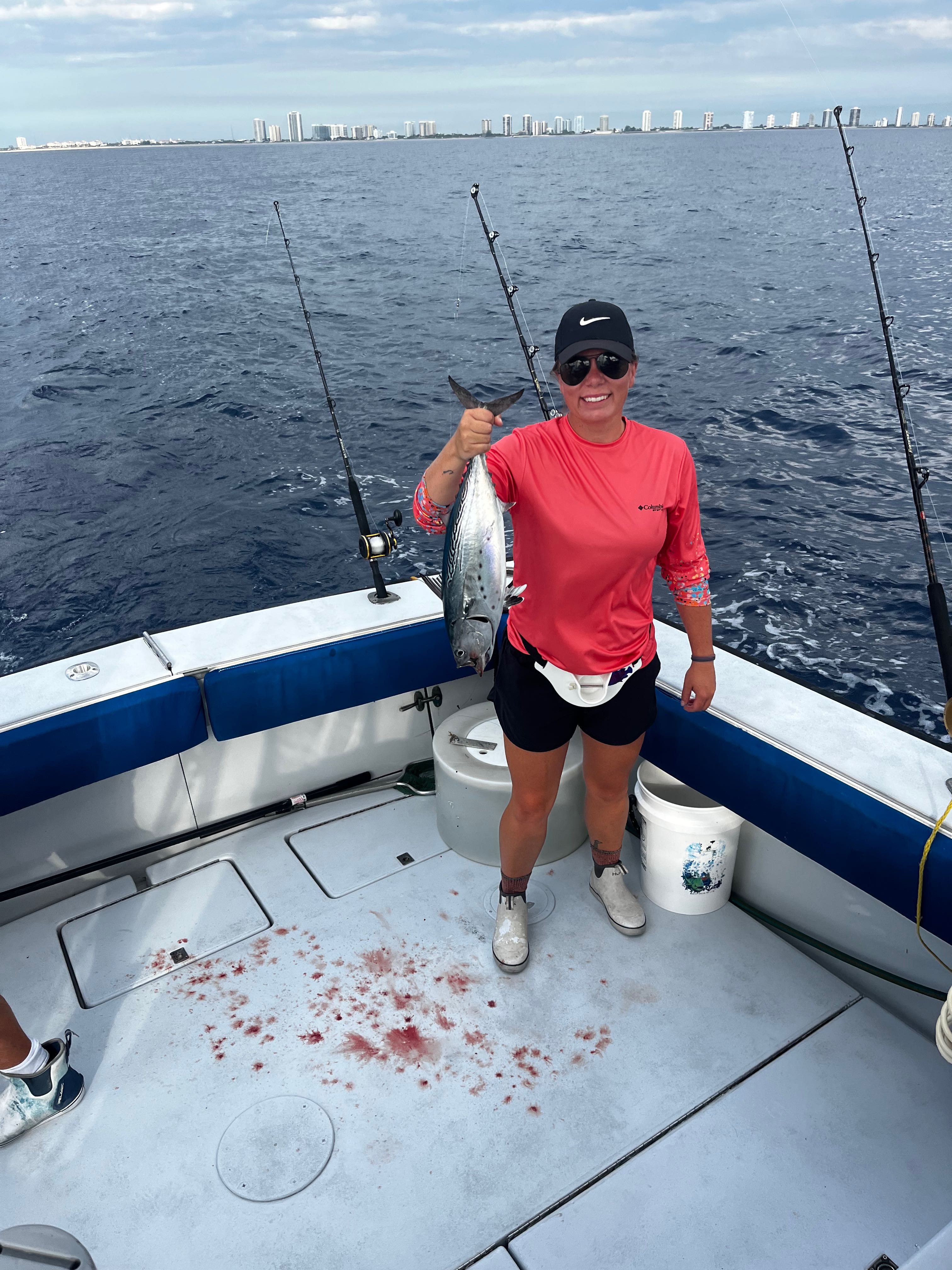 Little tunny fishing catch on charter boat in Riviera Beach FL waters