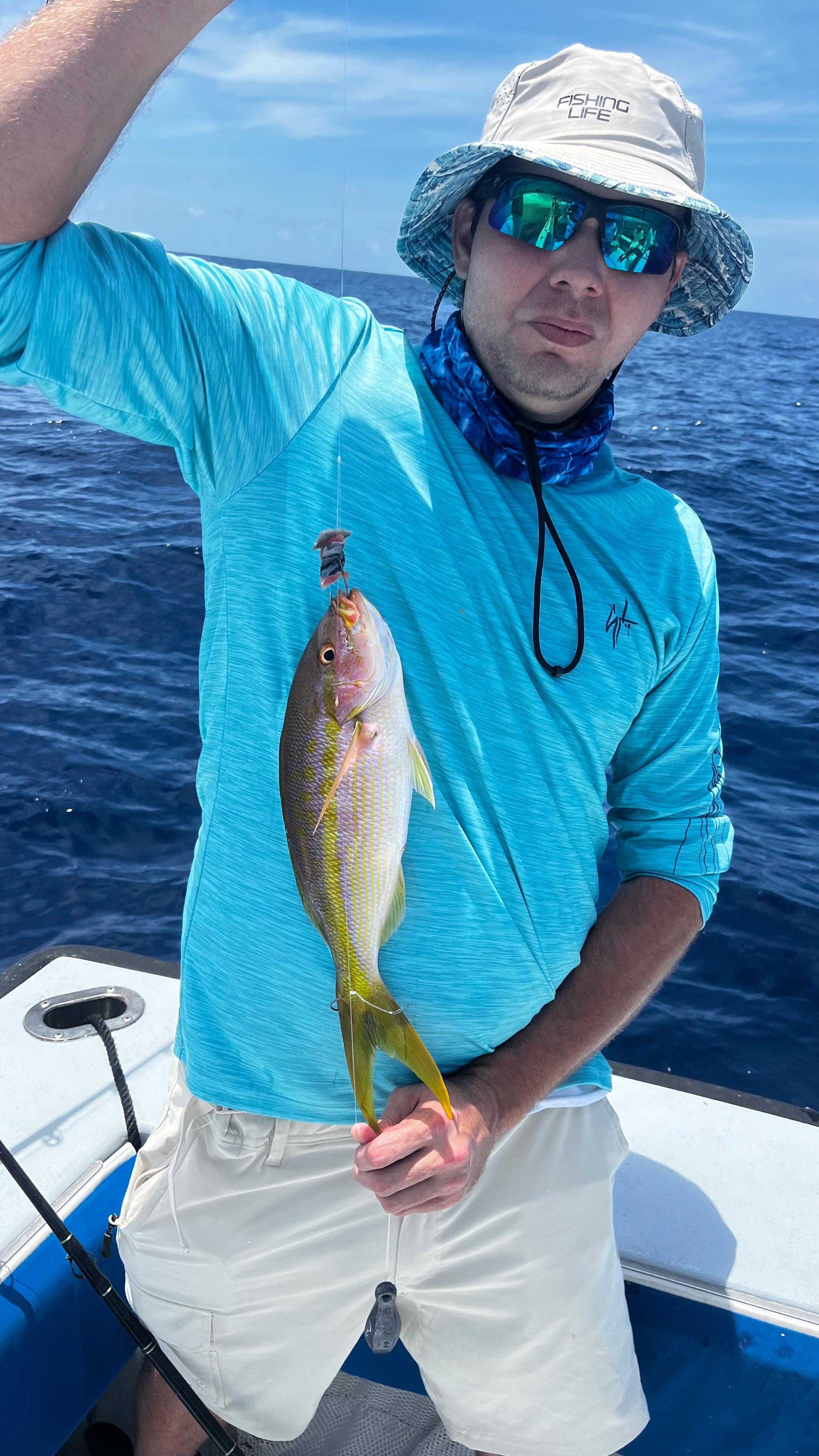 Yellowfin fish caught during fishing charter in Riviera Beach FL