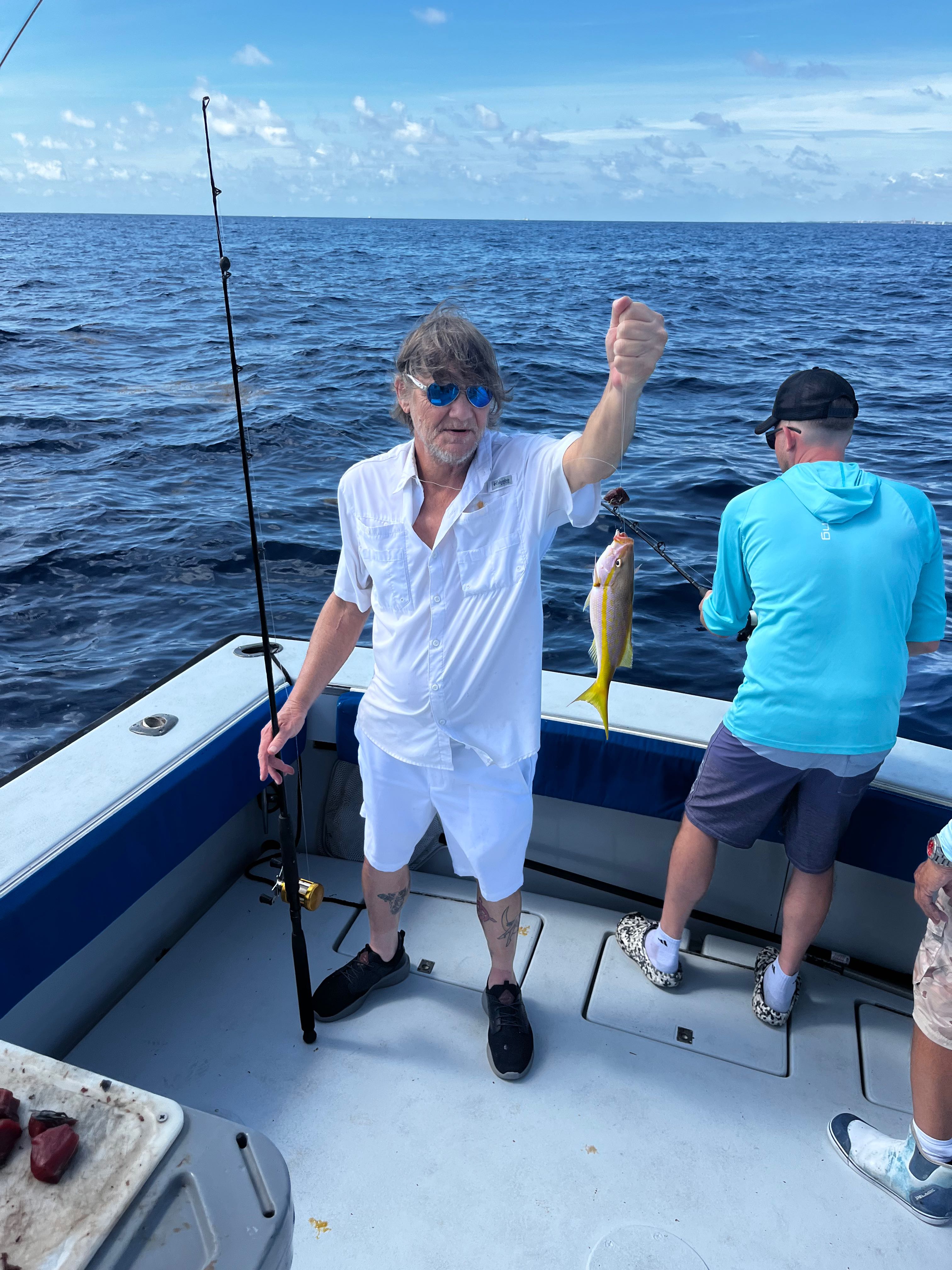 Yellowfin tuna caught during fishing charter in Riviera Beach FL