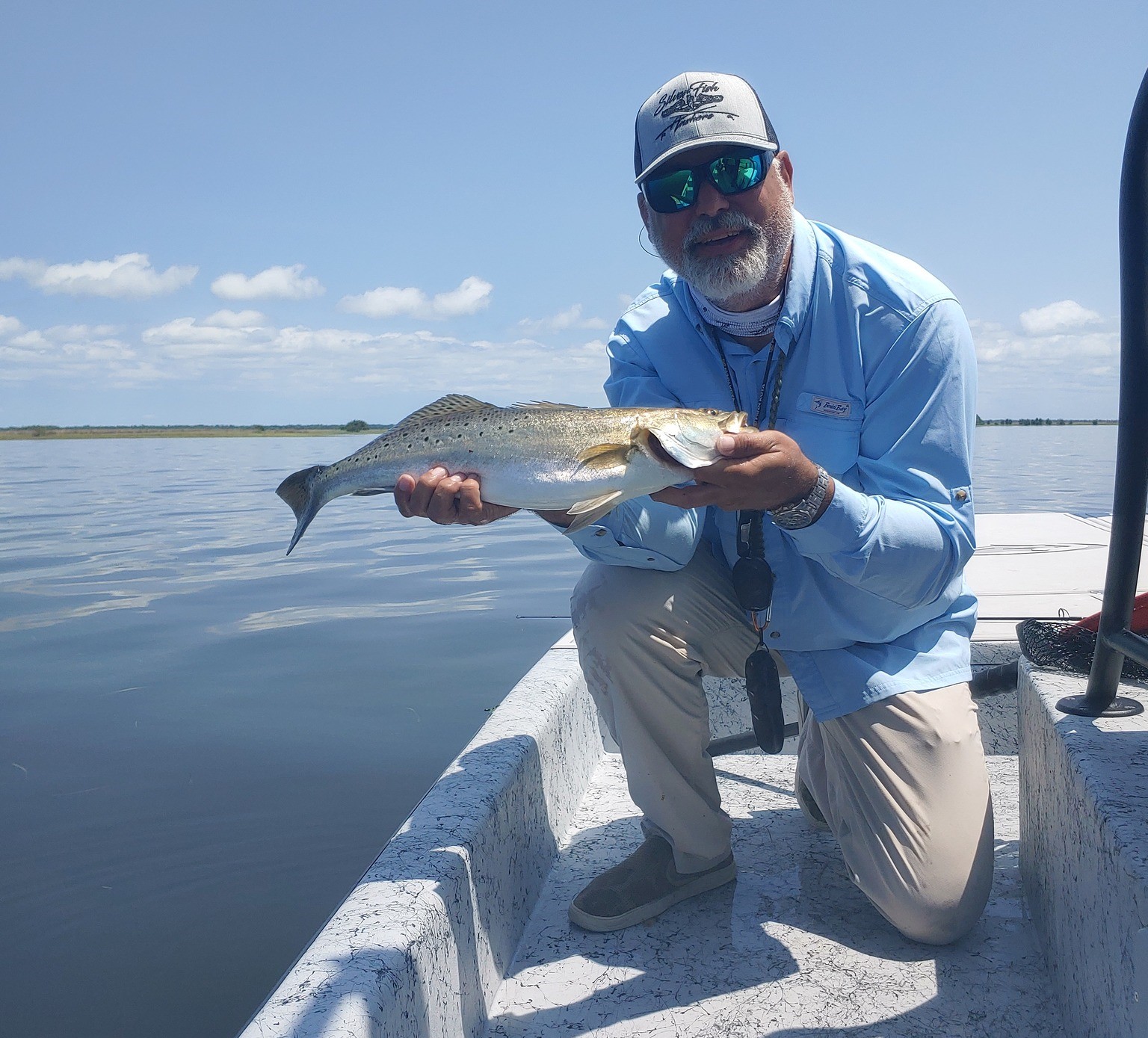 Spotted Weakfish, 15 inches, caught while fishing in FL
