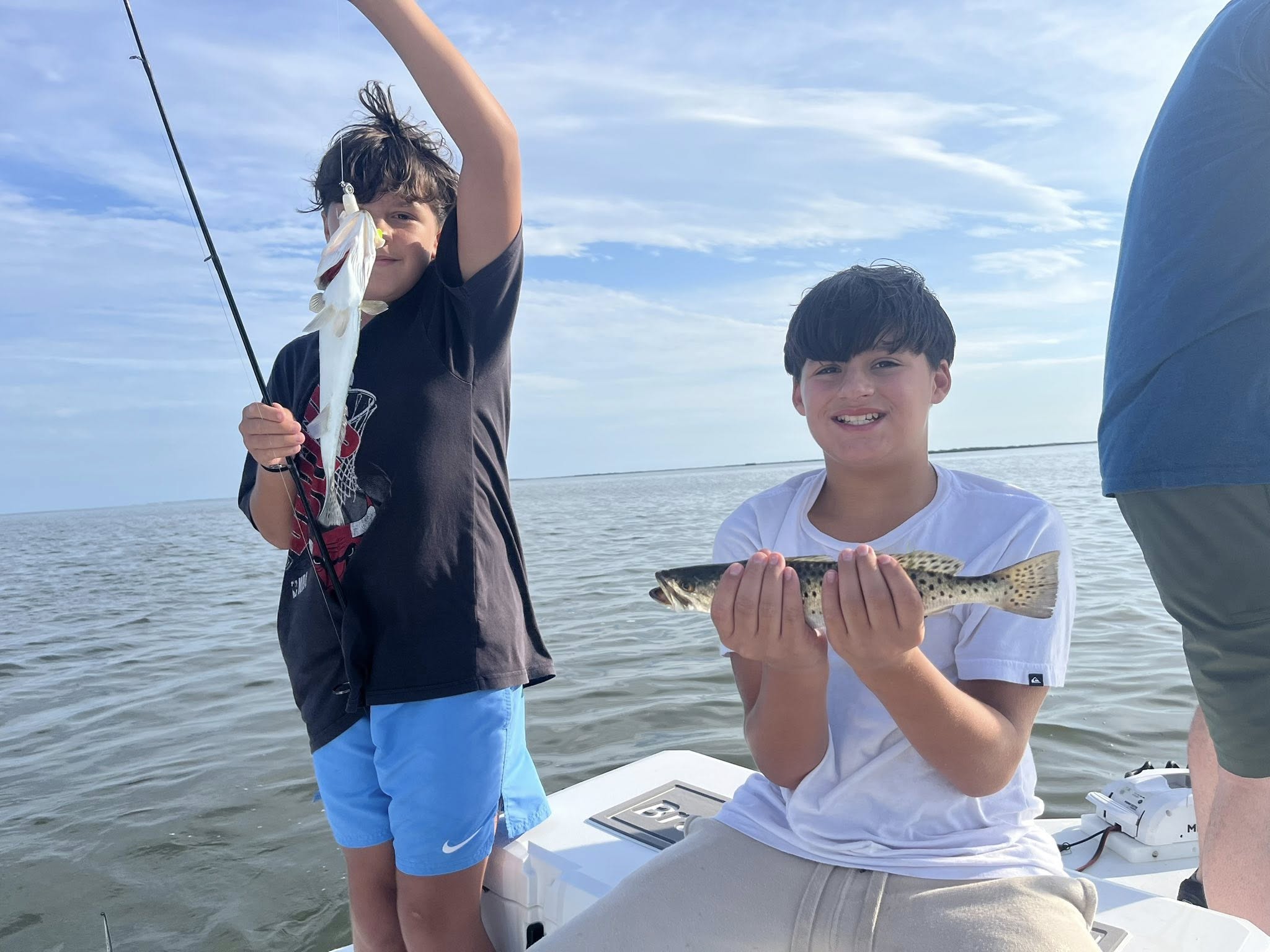 Two people fishing at Volusia County