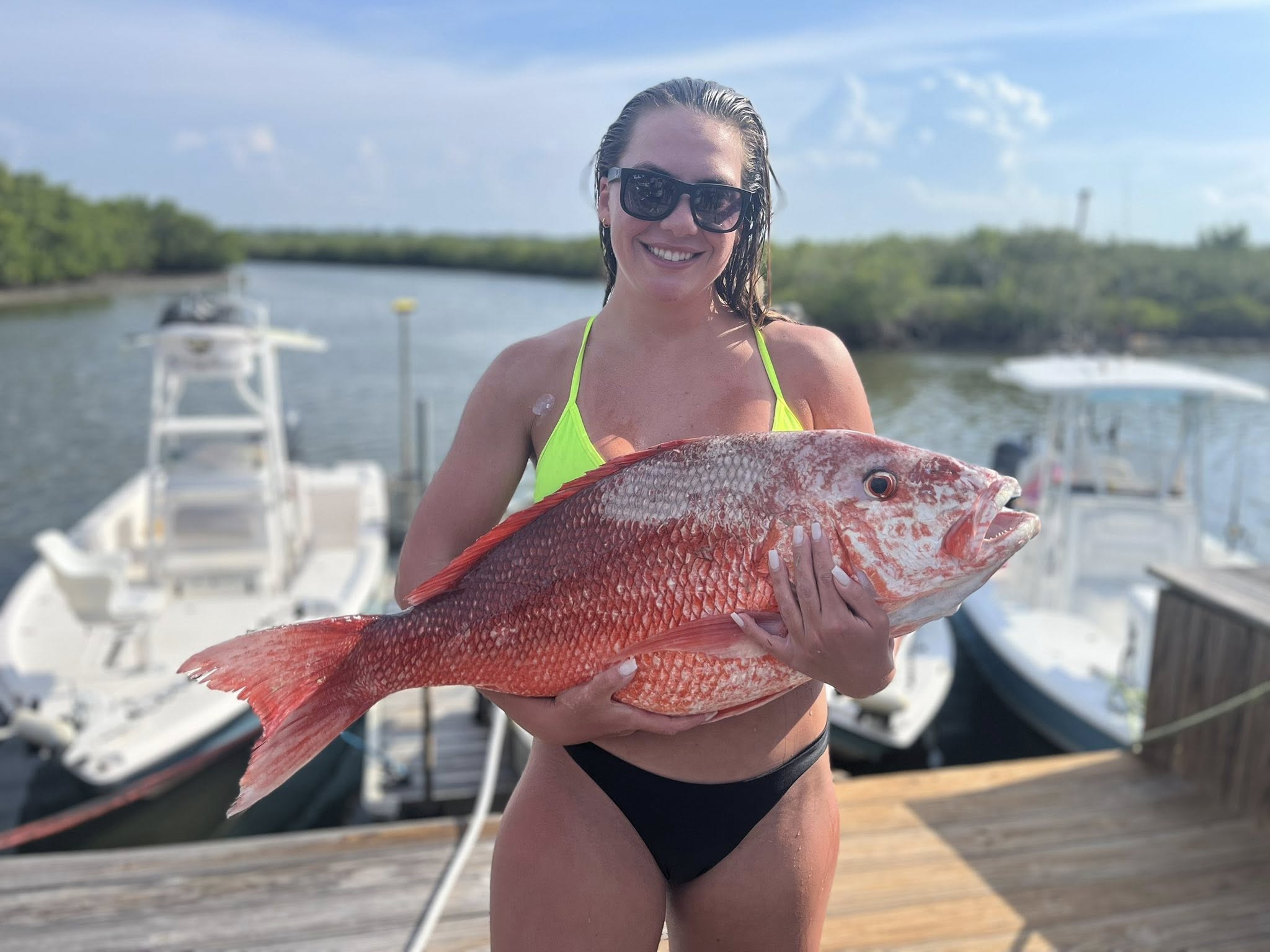 A person fishing in Volusia County