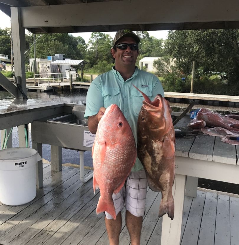 Fisherman enjoying a day of fishing in Panacea