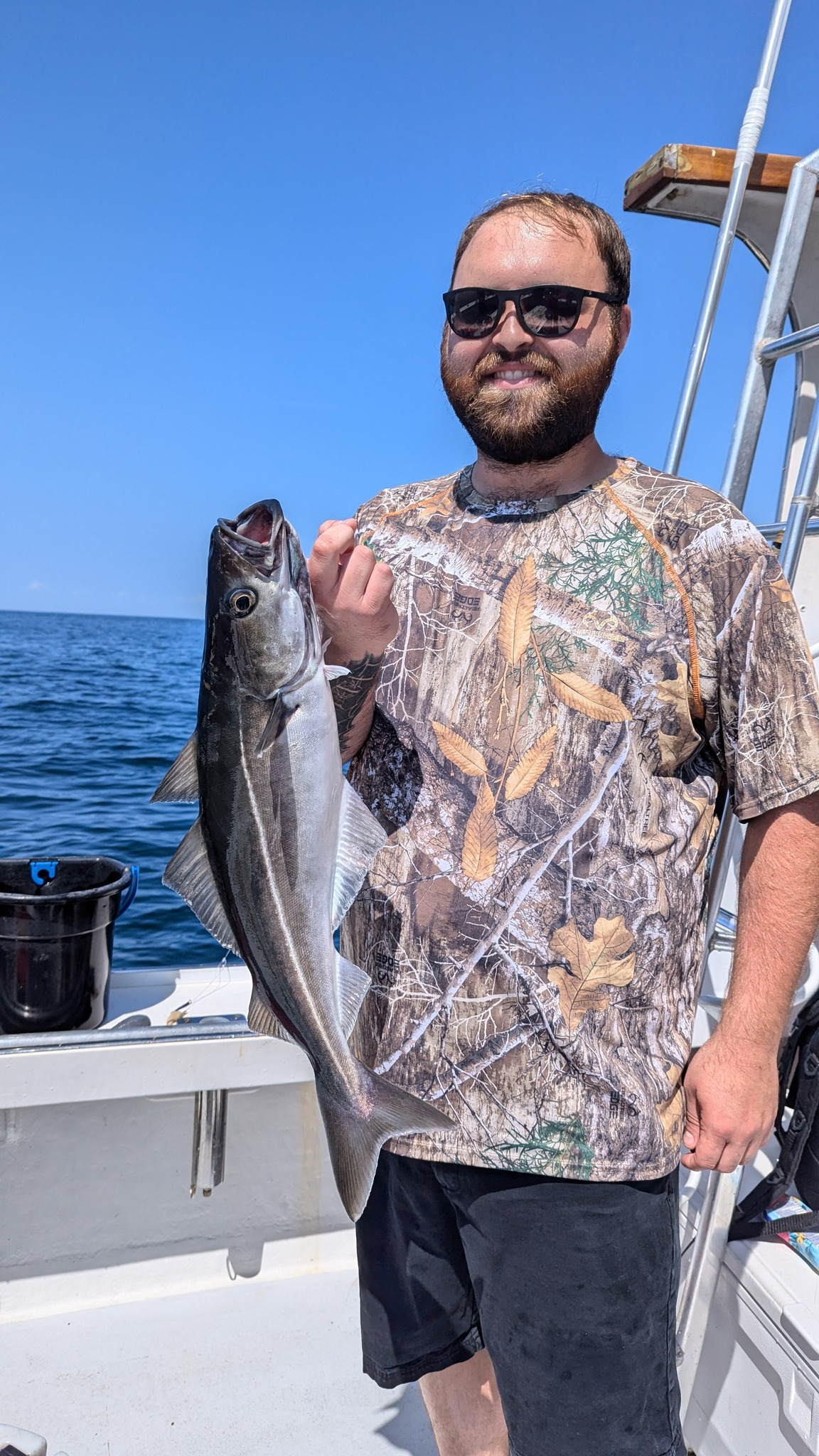 Angler fishing in Rye