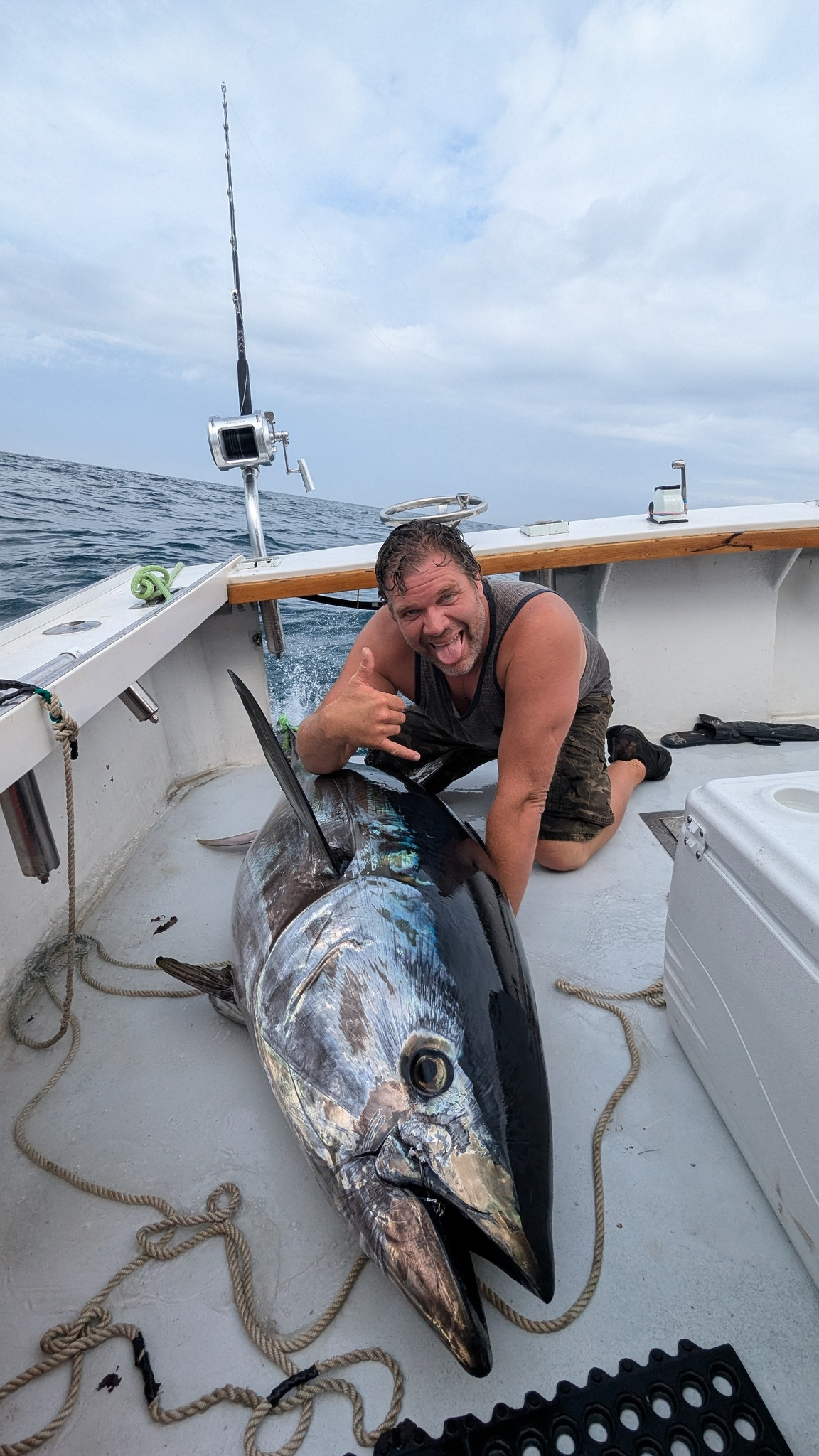 One angler fishing in Rye