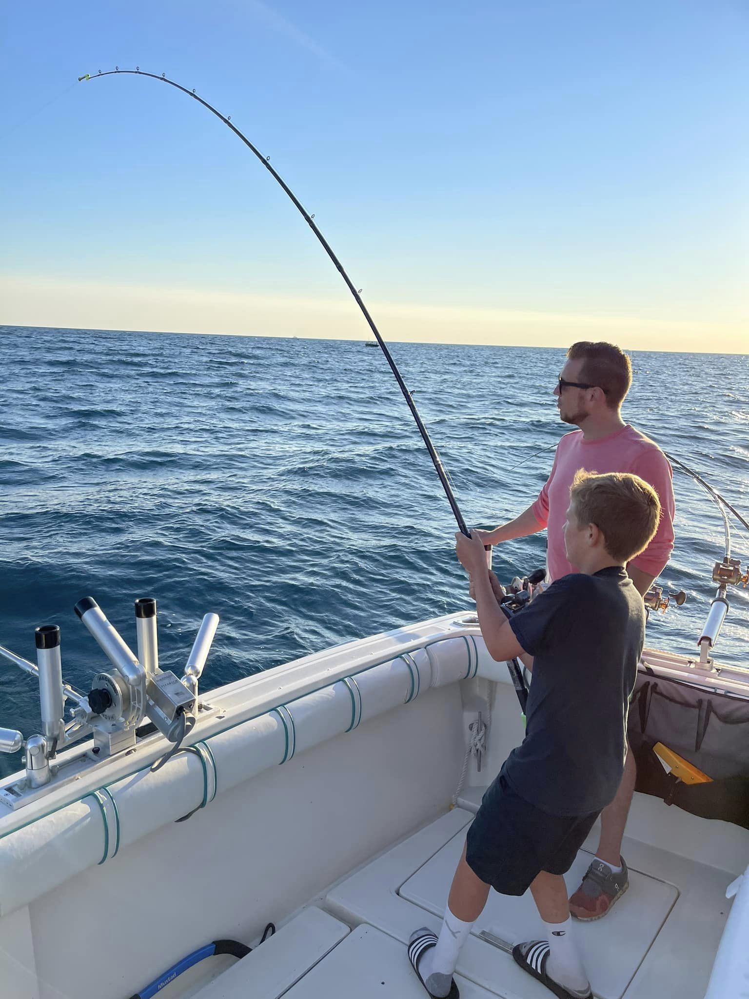 Two anglers fishing in Michigan