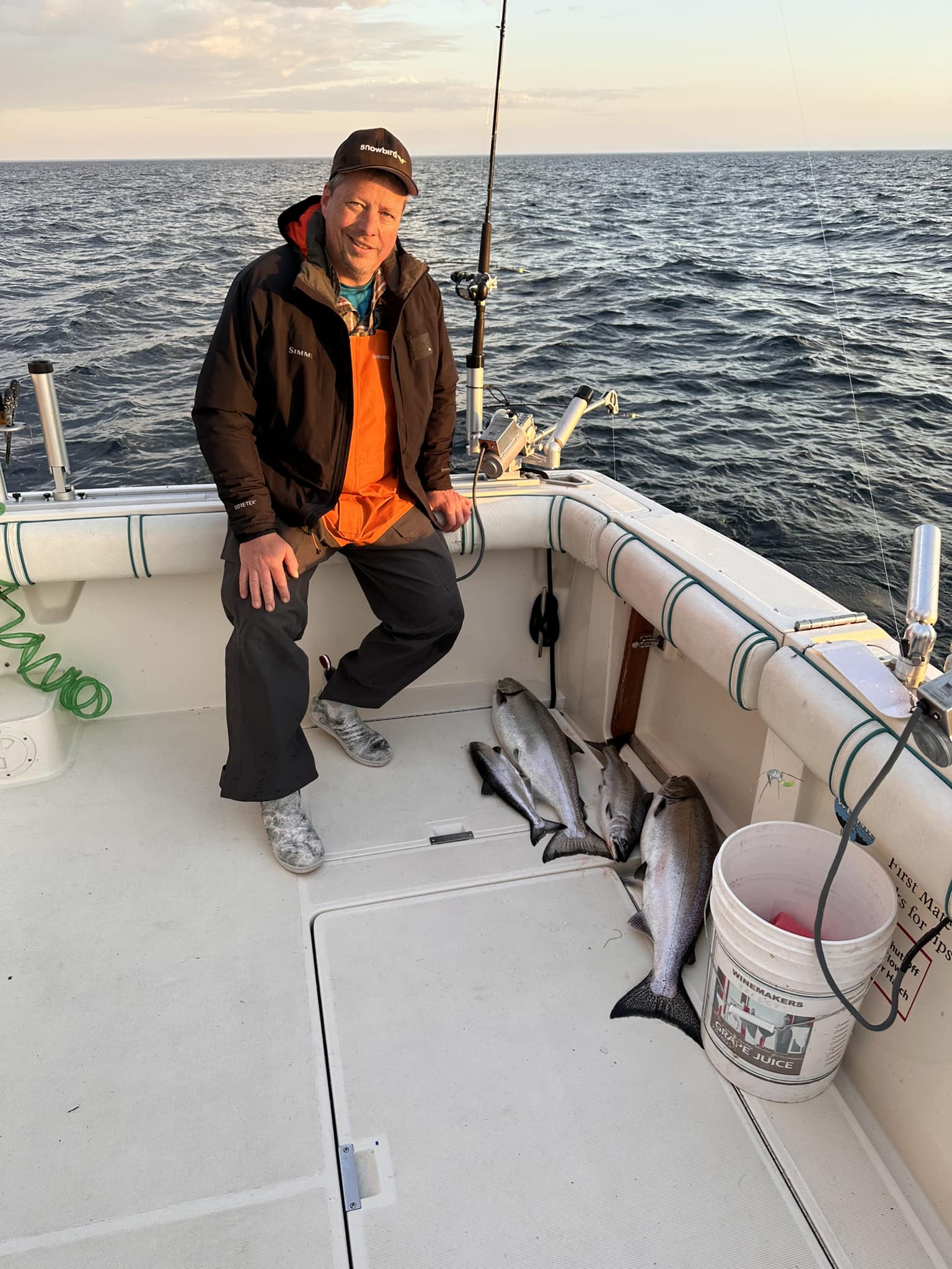 Two fish caught while fishing in Manistee