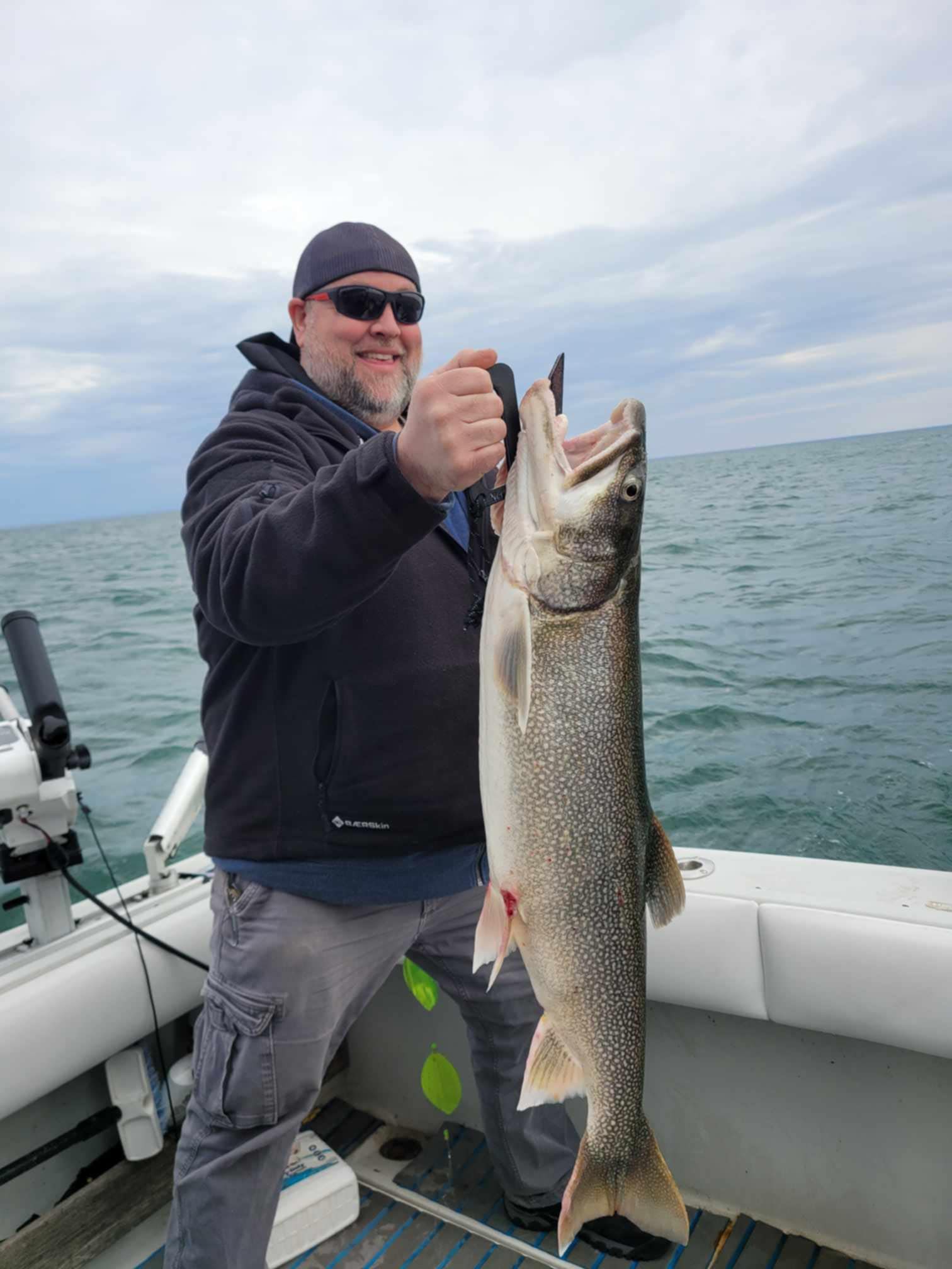 Lake trout caught while fishing in Mexico NY