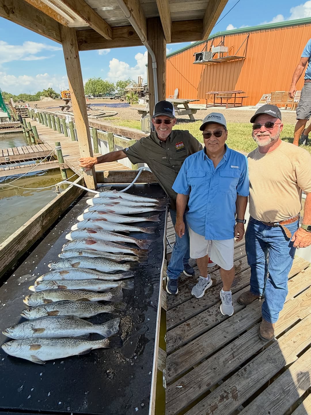 Spotted Weakfish caught on a fishing trip at South Padre Island