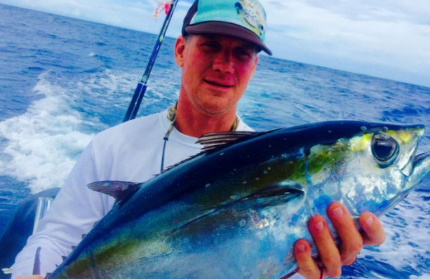Angler with big fish catches in Miami