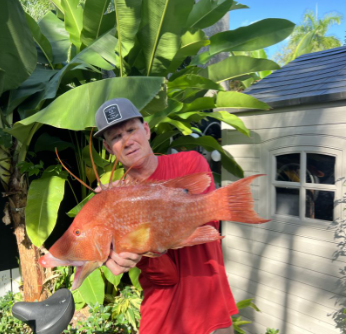 A person fishing in Miami