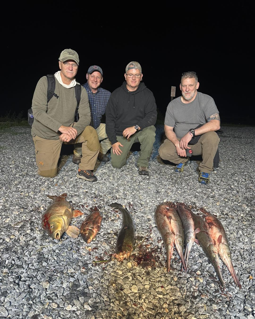 3 big fish caught while fishing in Fredericksburg