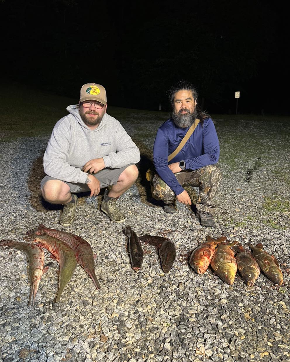 Two people fishing in Fredericksburg