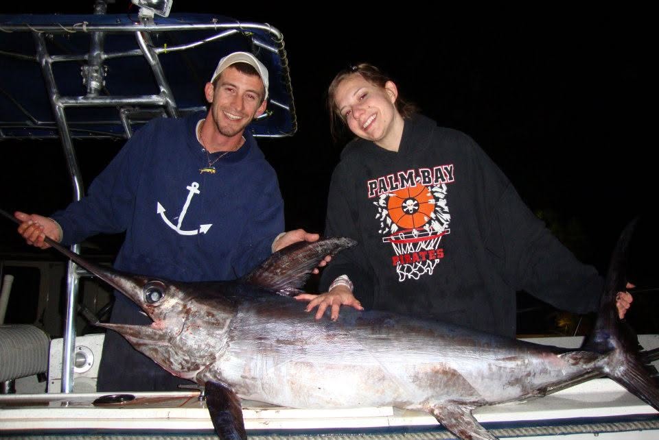 Swordfish catch on fishing boat in Sebastian FL