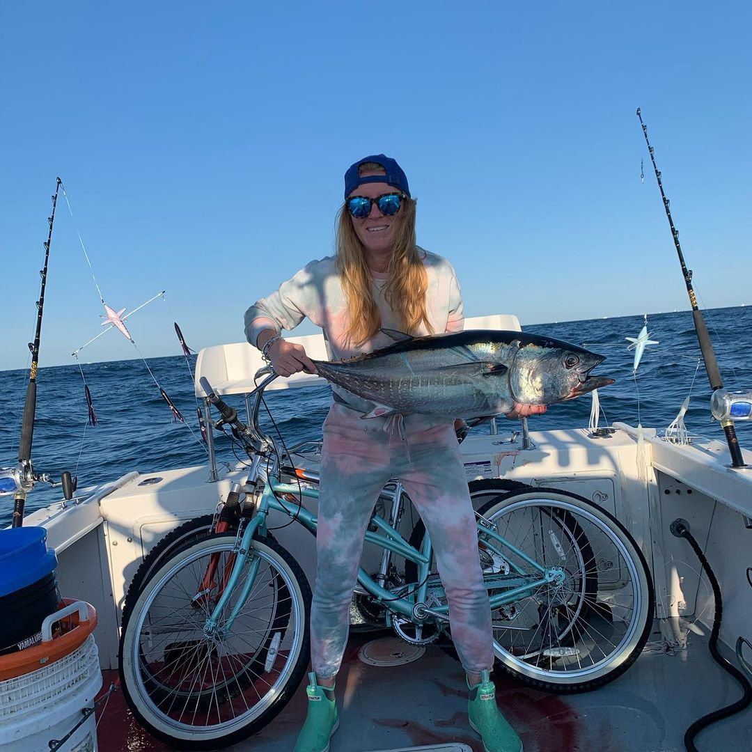 Atlantic Bonito, a 22-inch fish, caught while fishing in Montauk