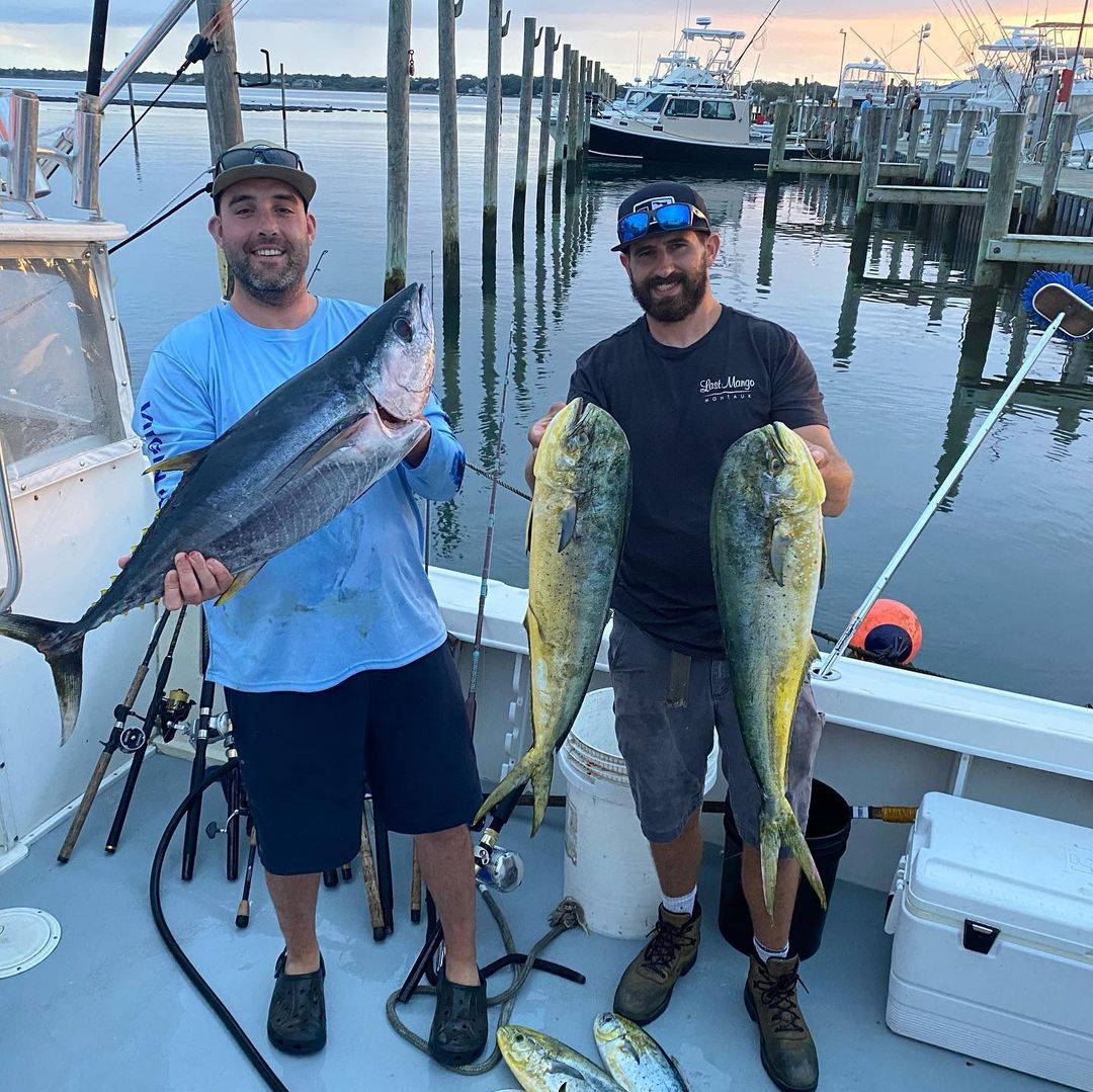 Three big fish caught while fishing in Montauk