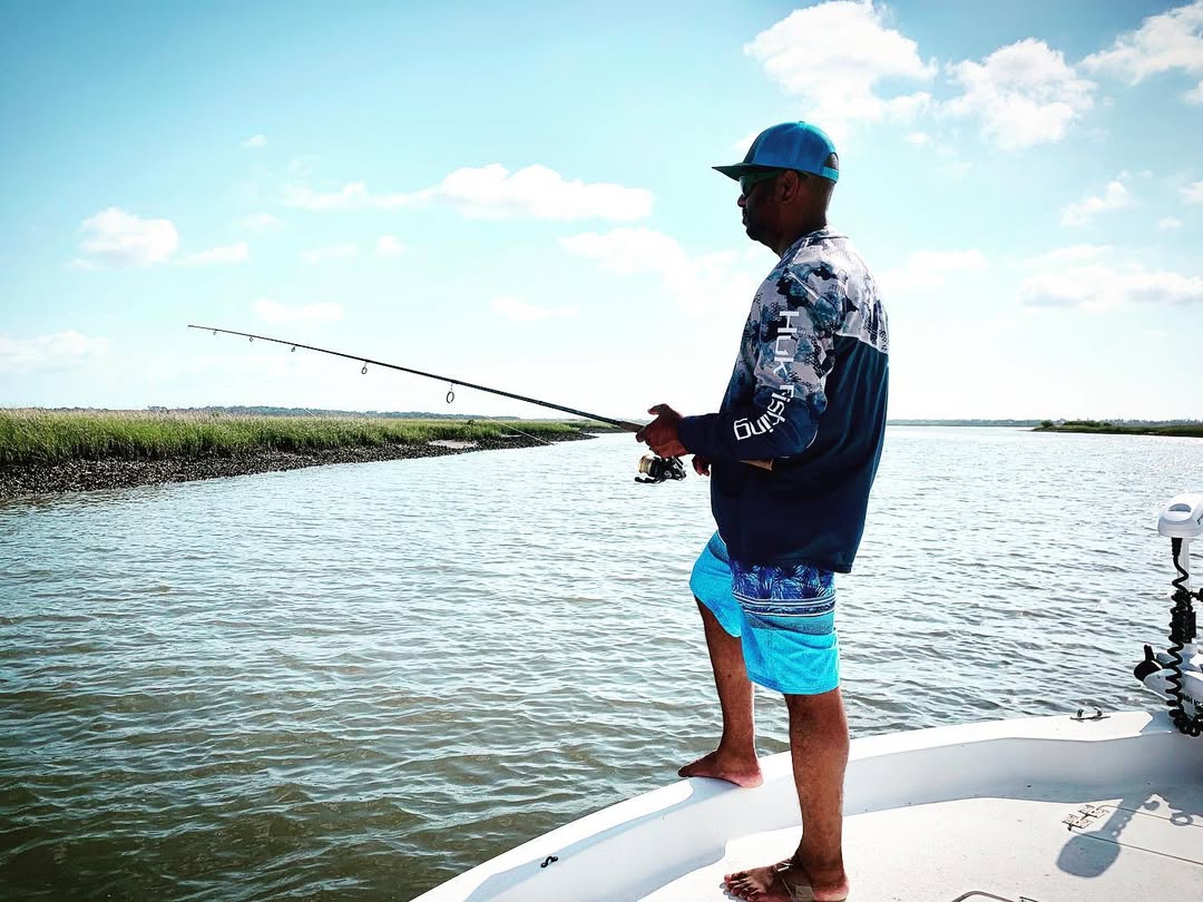 Angler fishing on the coast of FL