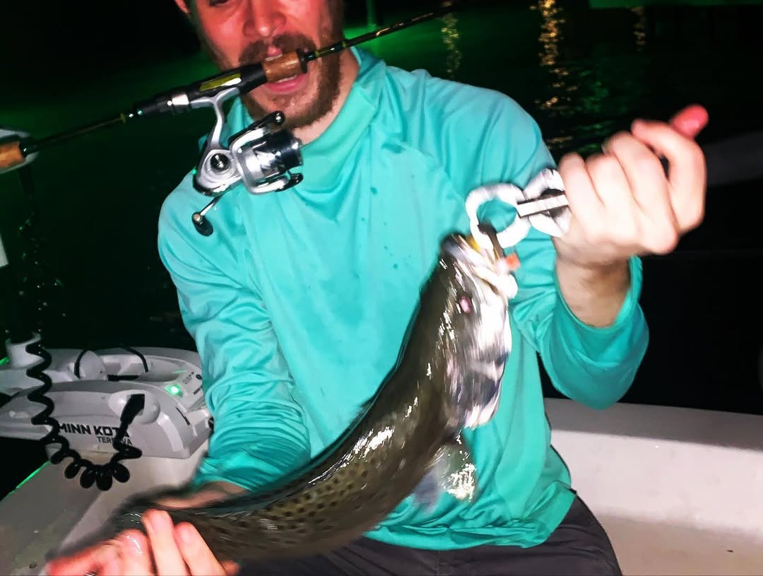 Angler enjoying a fishing tour in FL