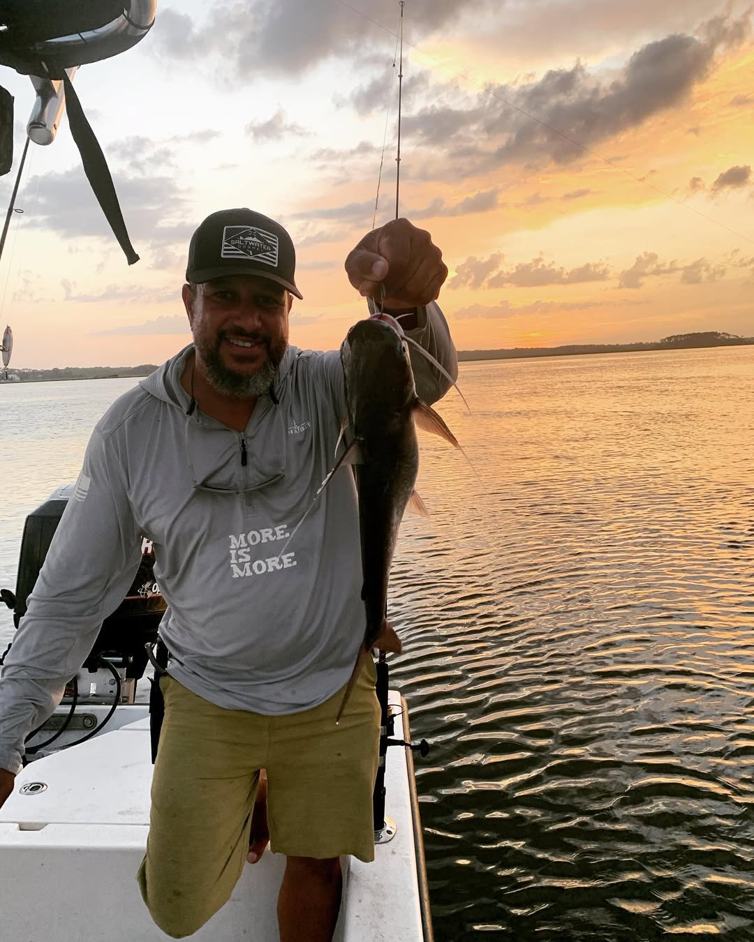 A person fishing in St. Augustine