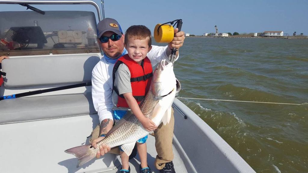 Couple fishing in Corpus Christi