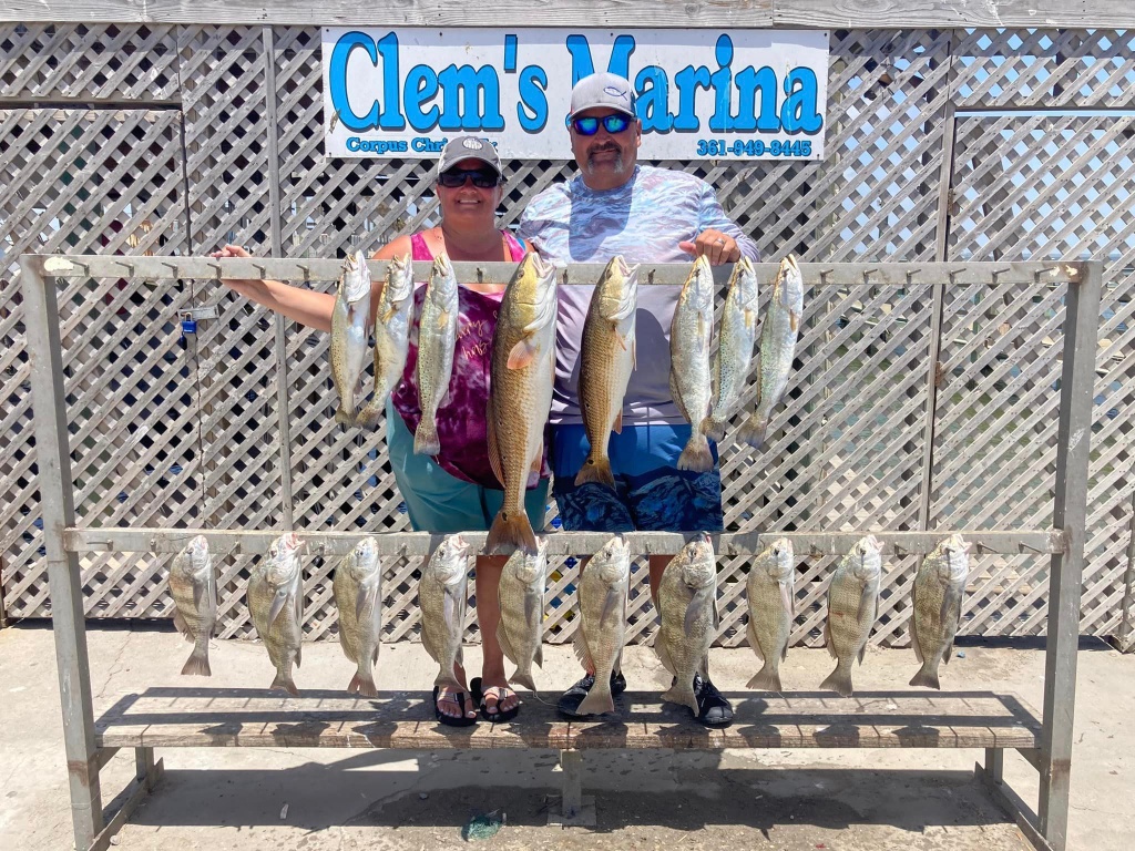 10 fish caught while fishing in TX