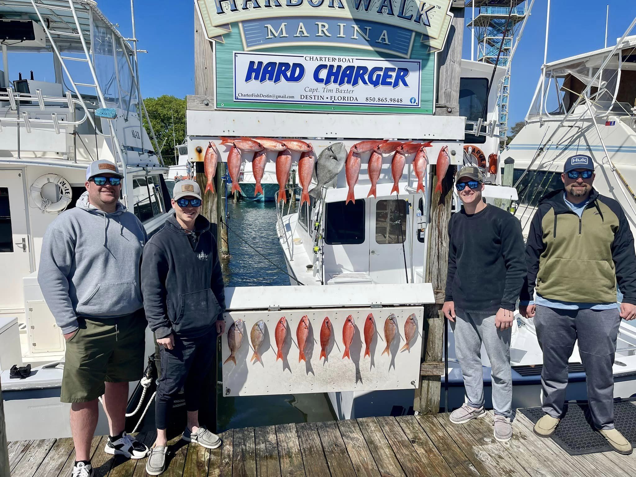 Five people posing for a photo in Destin