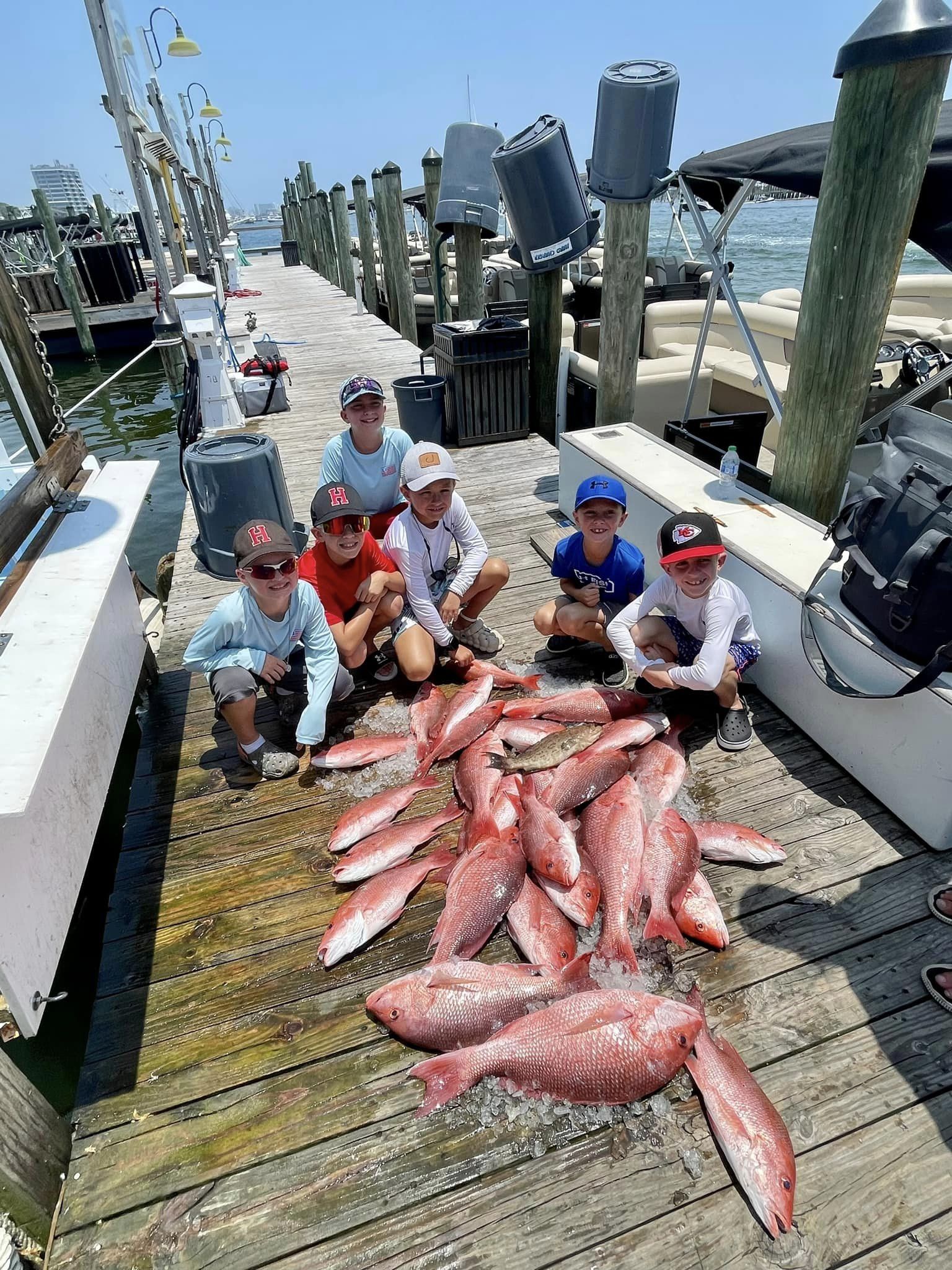 A sooty grunter, a 33-inch freshwater fish, caught while fishing in Destin