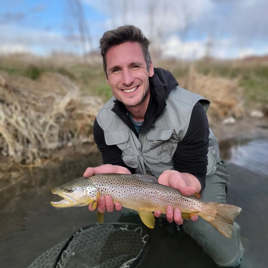 Fishing for a sea trout in MT