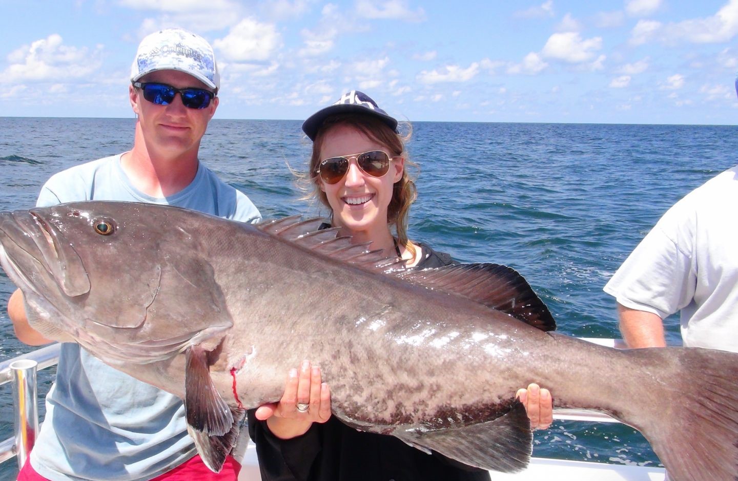 Two people fishing at Orange Beach