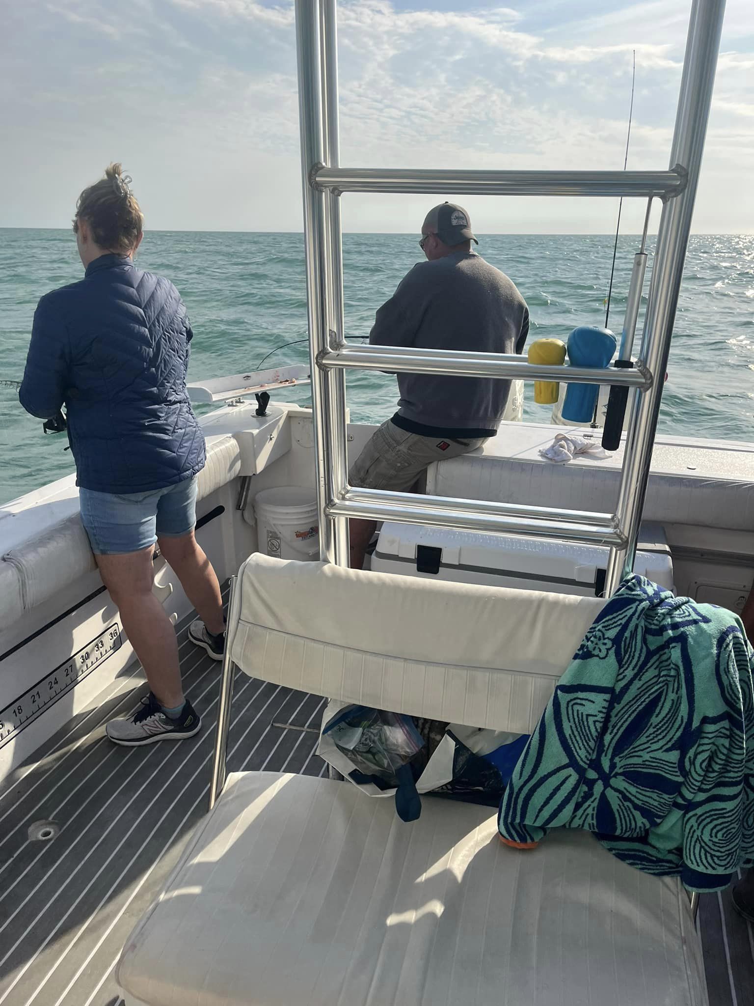Angler enjoying a holiday fishing trip
